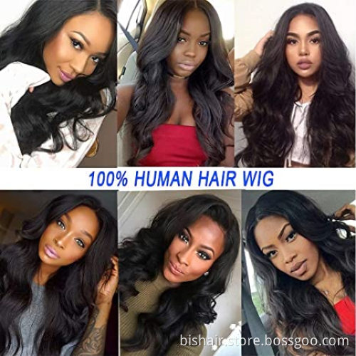 T-shaped part 4X1 body wave Front Lace Wig Human Hair Brazilian Real Human Hair Wig, 150% Density Suitable for Women Wholesalers
